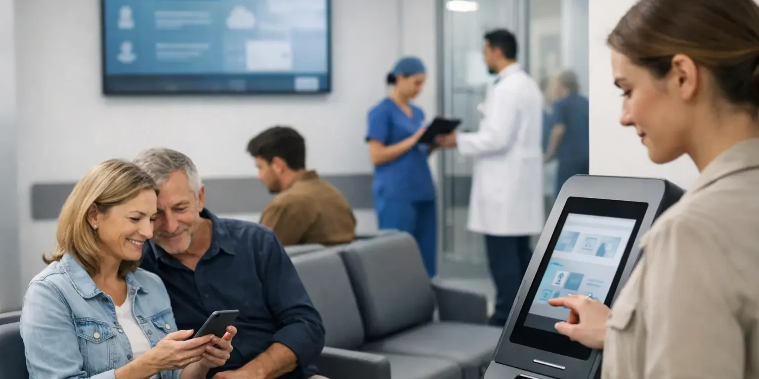 Mensajes SMS para salas de espera hospitalarias