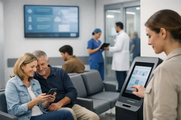 Mensajes SMS para salas de espera hospitalarias