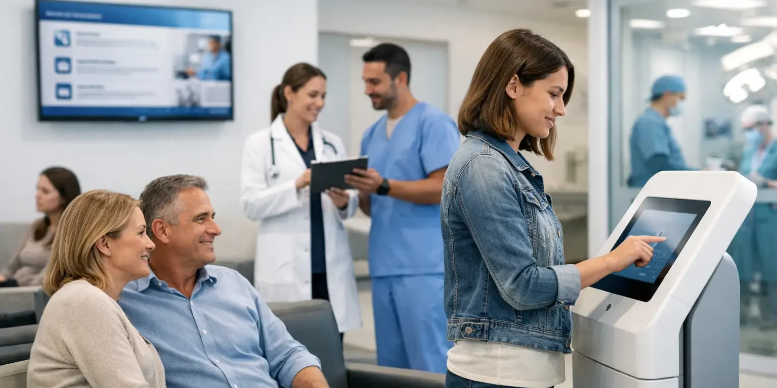 Hospital visitor communication systems eficaces