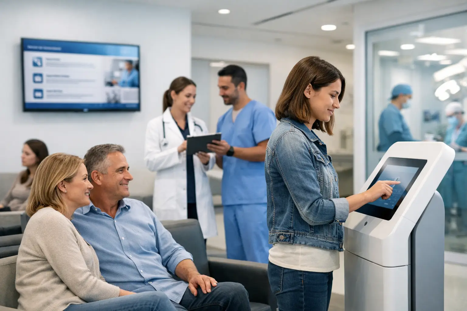 Hospital visitor communication systems eficaces