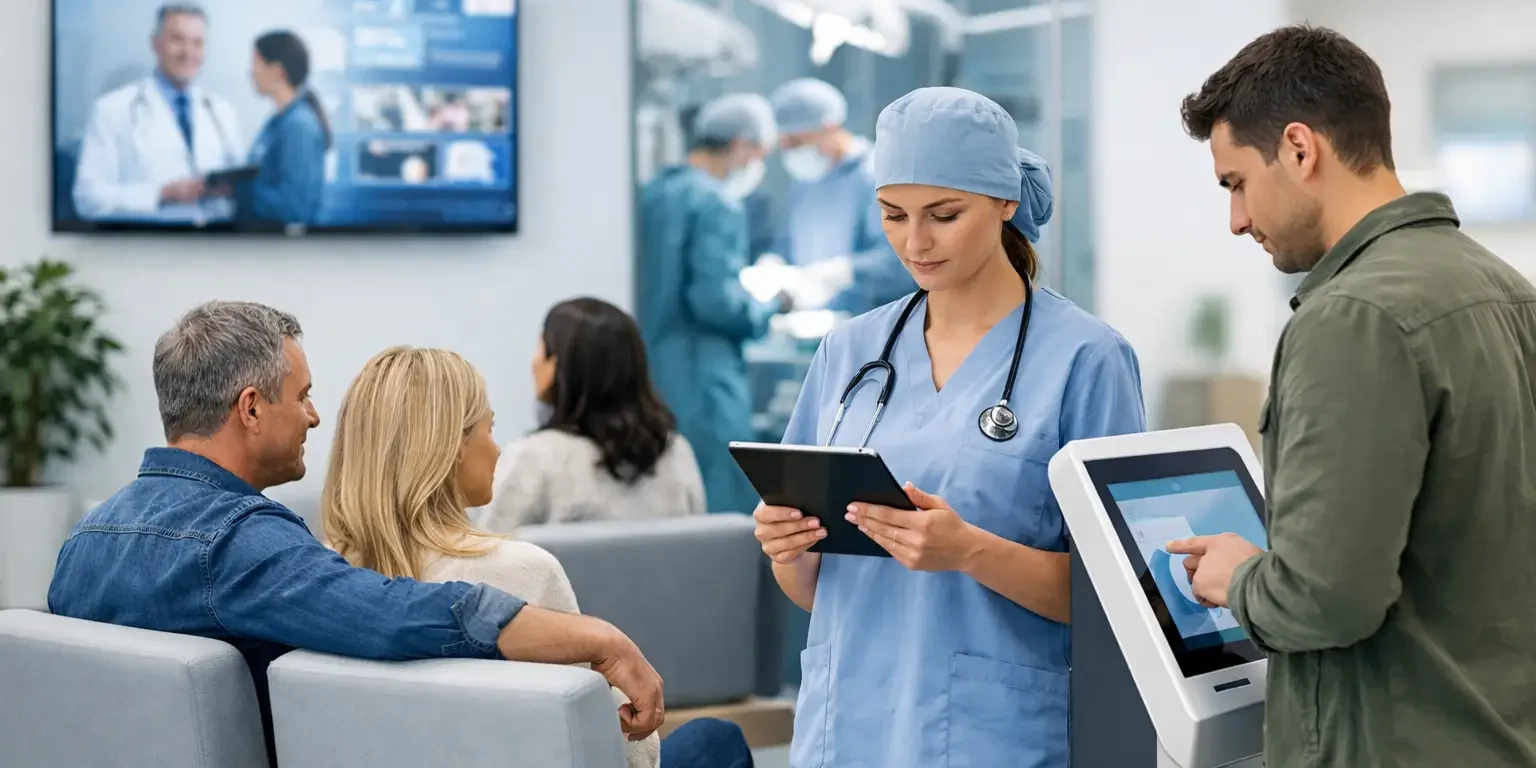 Publicidad en pantallas de hospitales eficaz