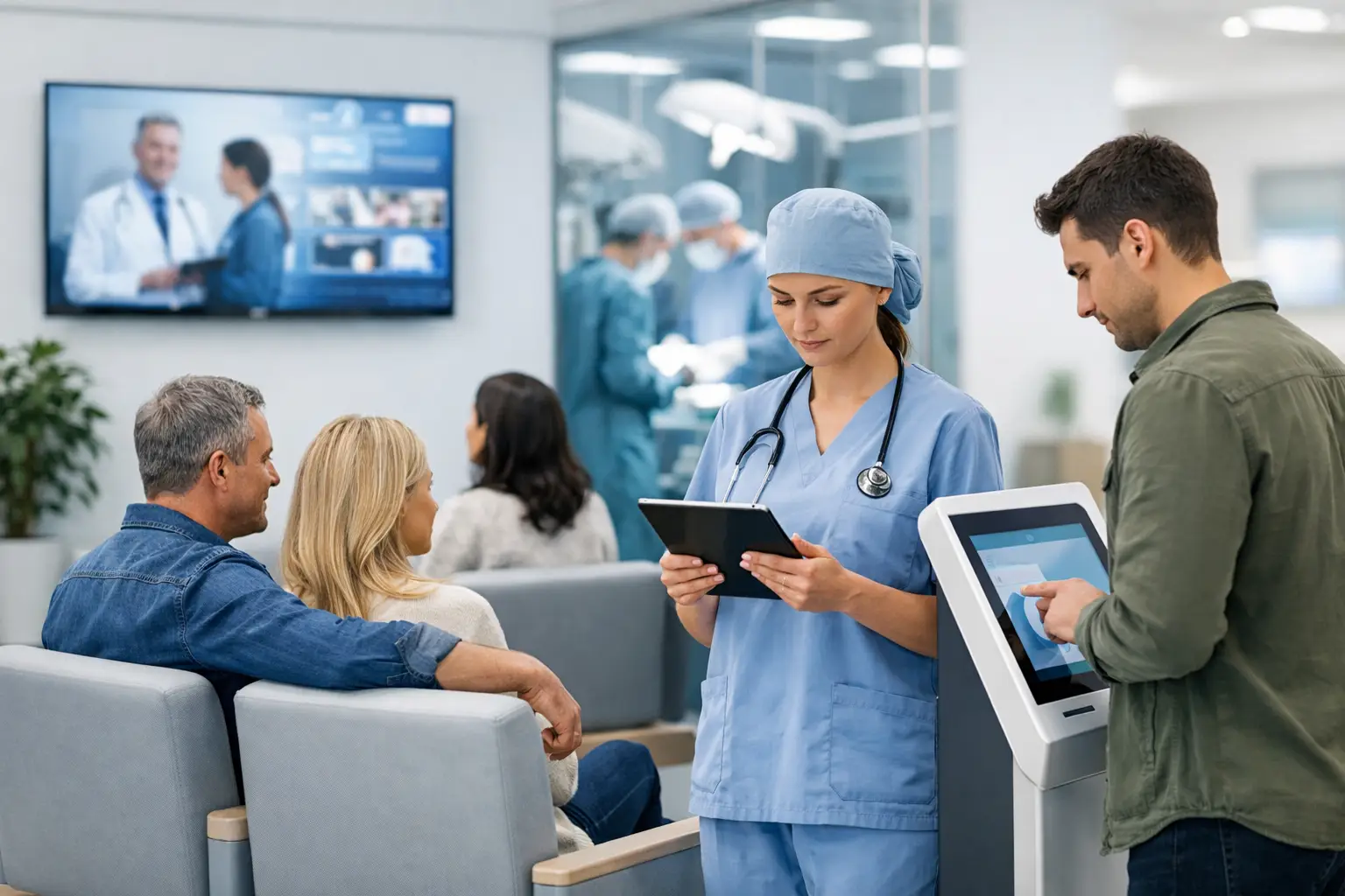 Publicidad en pantallas de hospitales eficaz