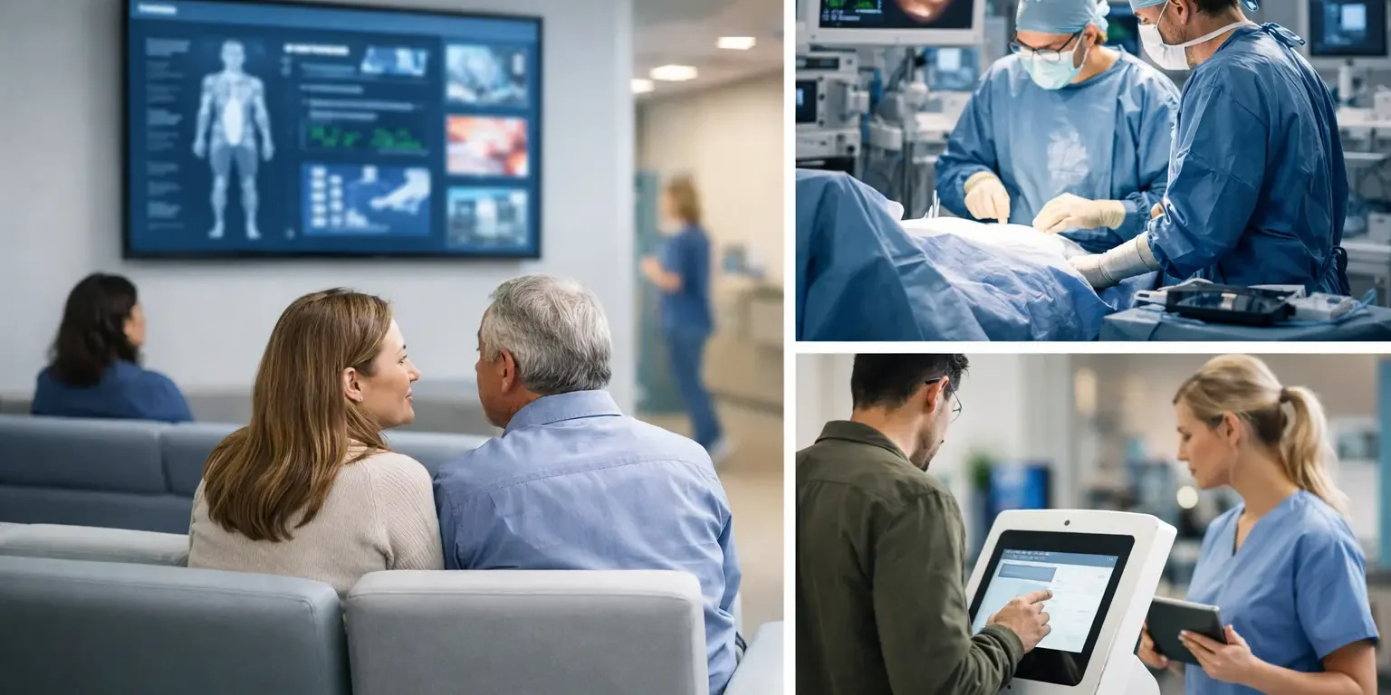 Qué información mostrar durante una cirugía