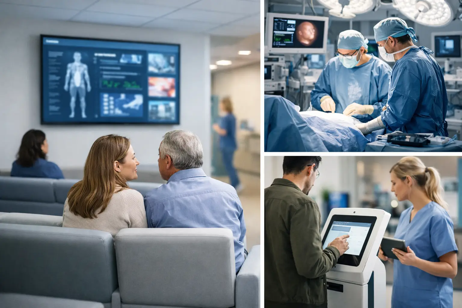 Qué información mostrar durante una cirugía