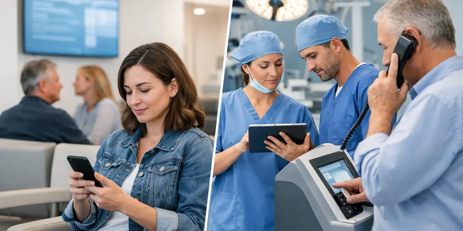 SMS quirúrgicos versus llamadas manuales