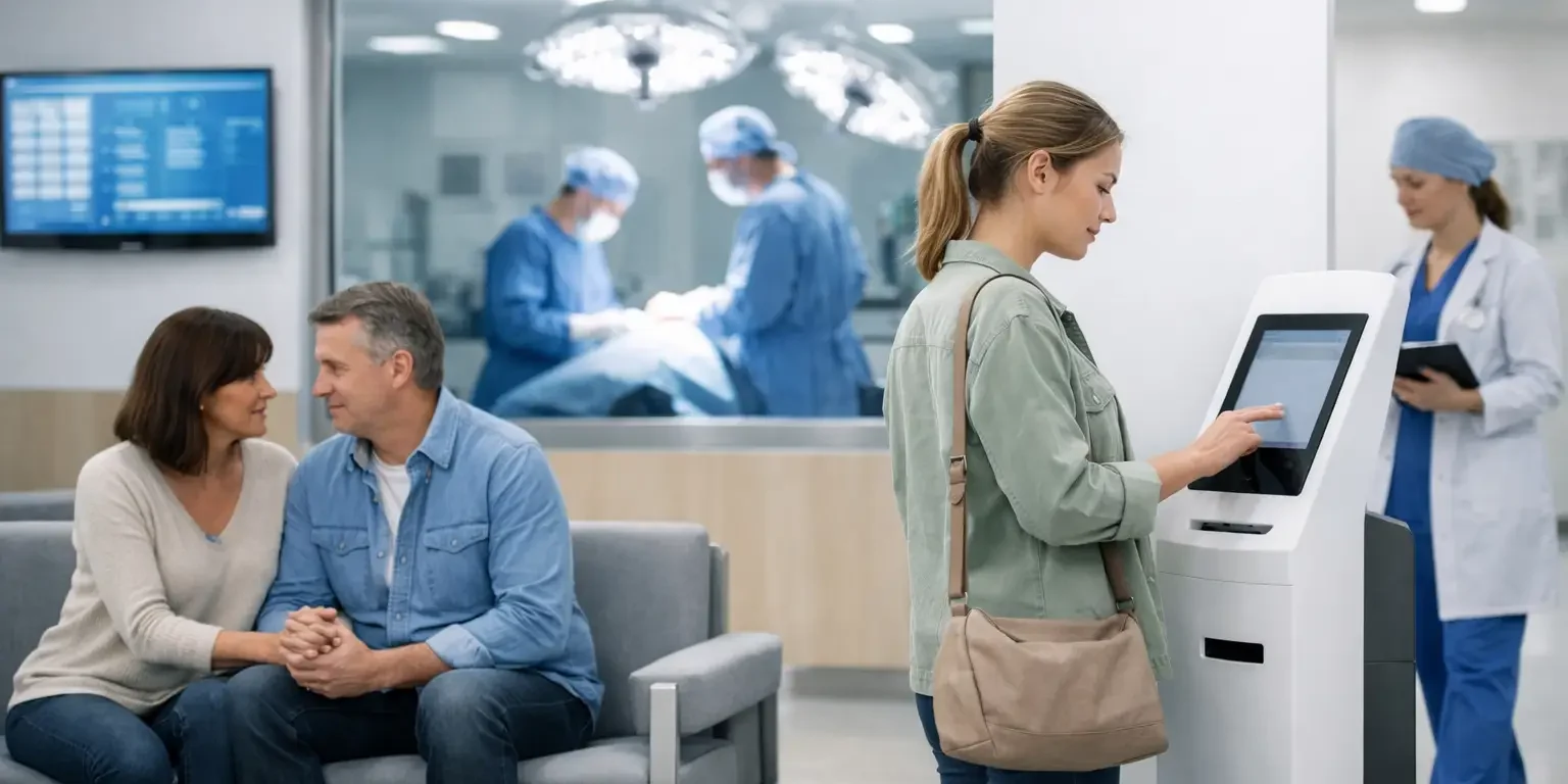 Solución para acompañantes en cirugía