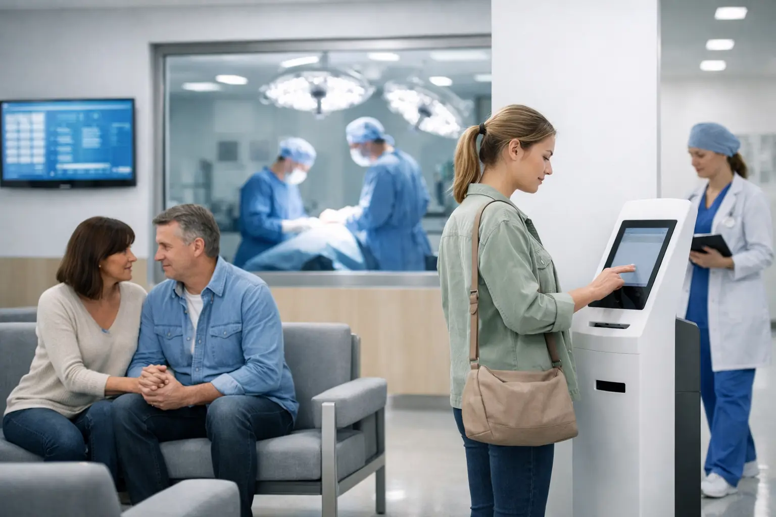 Solución para acompañantes en cirugía