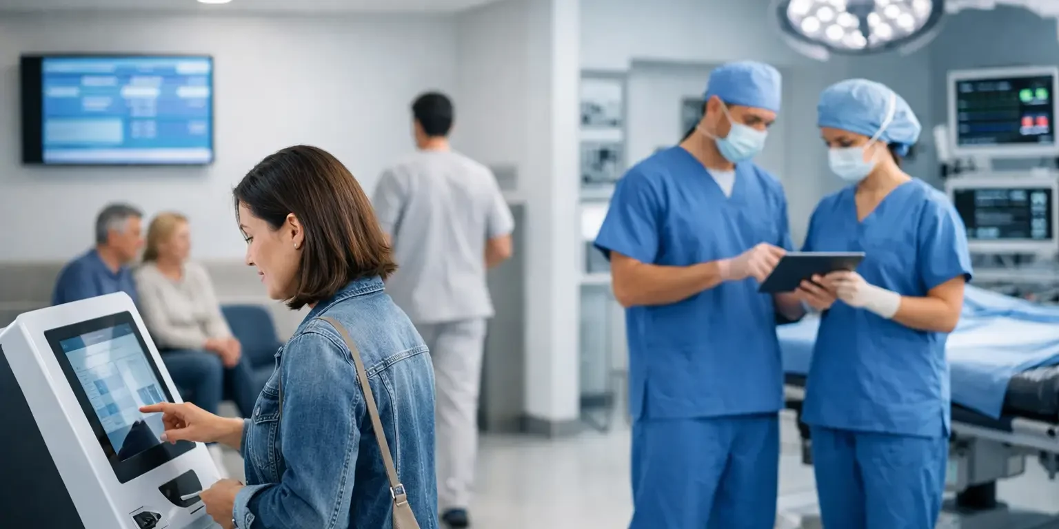 Operación hospitalaria con baja intervención
