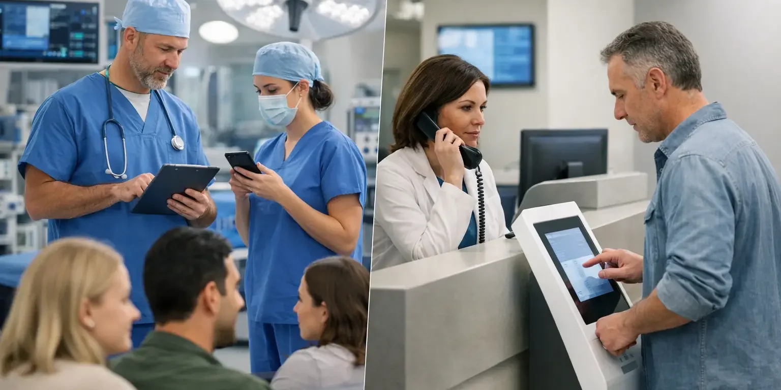 Mensajería quirúrgica vs llamadas internas en hospital Mensajería quirúrgica vs llamadas internas en hospital