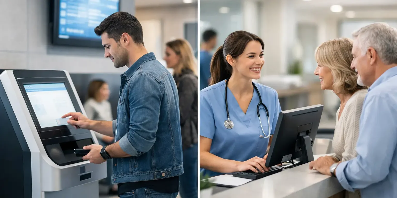 Mensajes automatizados vs. recepción hospitalaria
