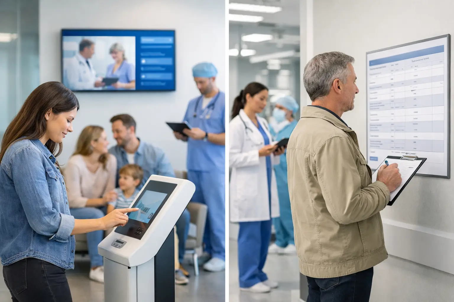 Señalización digital vs cartelería impresa médica