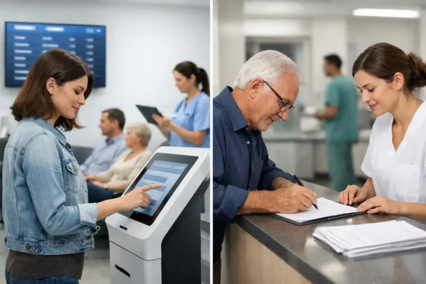 Turnero digital vs lista en papel en hospitales