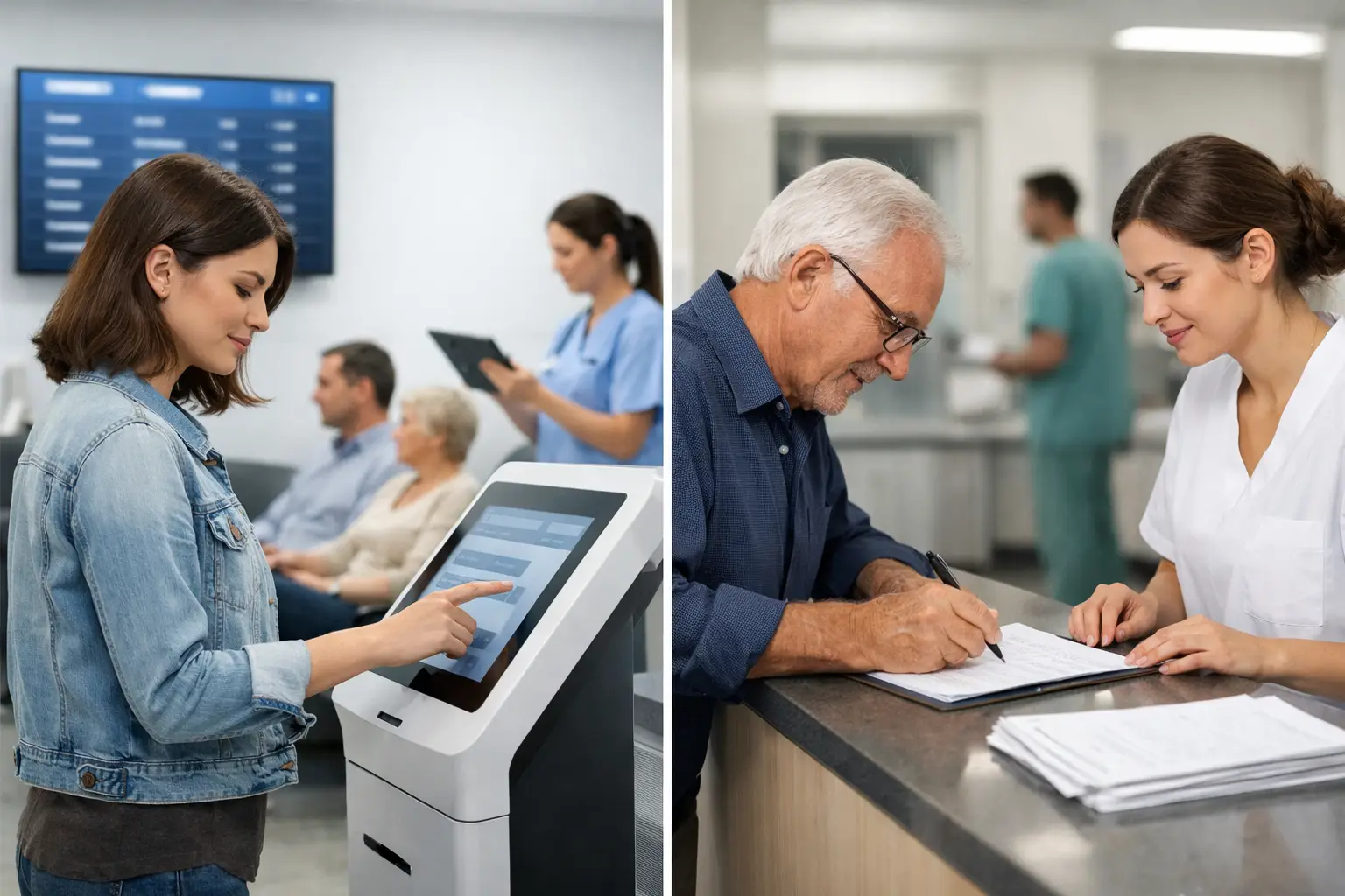 Turnero digital vs lista en papel en hospitales